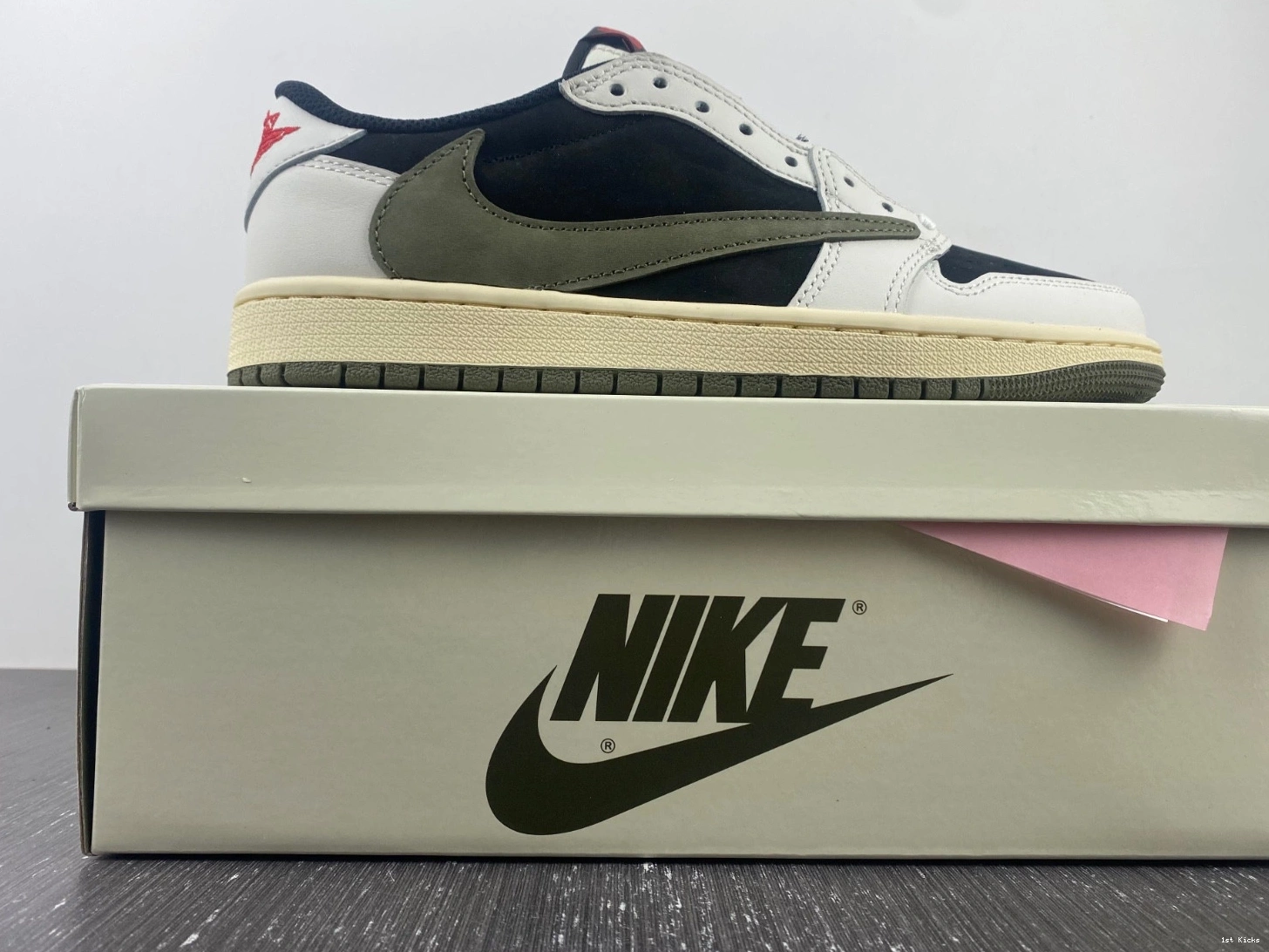 Travis DZ4137-106 Low Air 1 Olive Scott OG Jordan x 0421